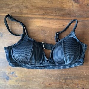 Bikini top, black, S